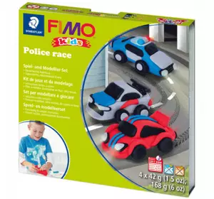 Набор для творчества Fimo Kids Полицейские авто 4 цвета х 42 г (4007817066546)