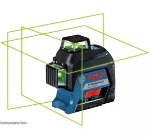 Профессиональный линейный лазерный нивелир Bosch Professional GLL 3-80 G: зеленый луч, 30м