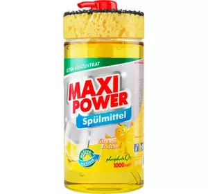 Средство для ручного мытья посуды Maxi Power Лимон 1000 мл (4823098400929)