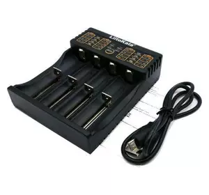 Зарядное устройство для аккумуляторов Liitokala 4 Slots, LCD дисплей, Li-ion/Ni-MH/Ni-Cd/AA/ААA/AAAA/С (lii-402)