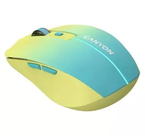 Мышка Canyon MW-44 LED Rechargeable Wireless/Bluetooth Yellow Blue (CNS-CMSW44UA)