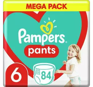 Подгузники Pampers трусики Pants Giant Размер 6 (15+ кг) 84 шт. (8006540069530)