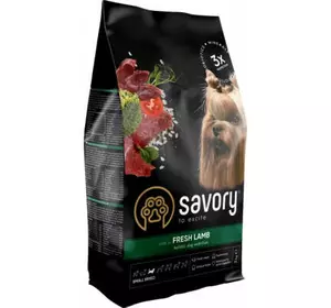 Сухой корм для собак Savory Small Breeds rich in Fresh Lamb 3 кг (4820232630327)