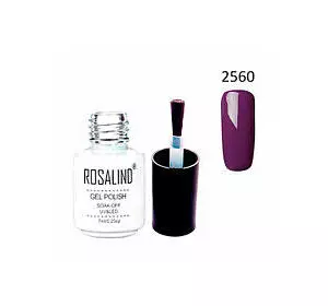 Гель-лак для ногтей маникюра 7мл Rosalind, шеллак, 2560 темно-лиловый