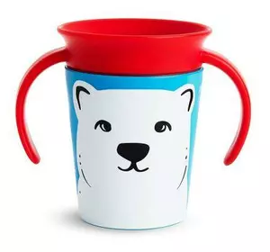 Поильник-непроливайка Munchkin Miracle 360 Trainer cup Белый медведь 177 мл (051776)