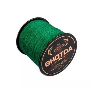 Шнур плетеный рыболовный 150м 0.23мм 14кг GHOTDA, зеленый