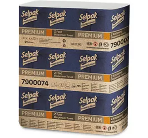 Бумажные полотенца Selpak Professional Premium Z-сложение 2 слоя 200 листов (8690530786875)