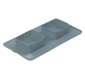 Посуда для собак WAUDOG Silicone Миска складная 385х230х50 мм серая (508011)