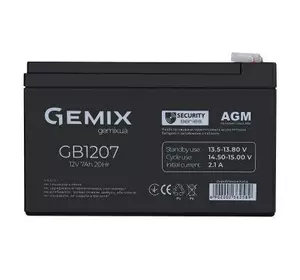 Батарея к ИБП Gemix GB 12В 7 Ач (GB1207)