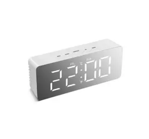 Часы с будильником, термометром и зеркалом Bass Polska BH 11110