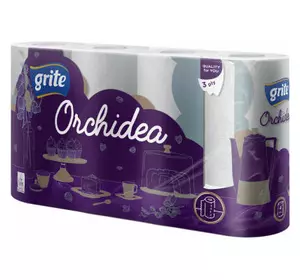 Бумажные полотенца Grite Orchidea 3 слоя 4 рулона (4770023348408)