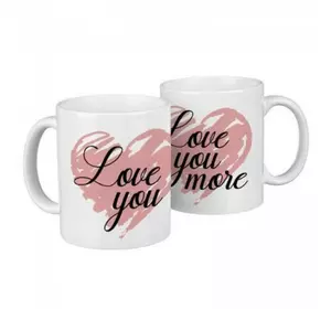 Парные чашки Love You & Love You More