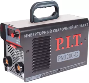Мощный сварочный инвертор PIT PMI 200-D : 4 кВт, ток 10-200 А, электрод 1.6-4 мм, вес 4.6 кг