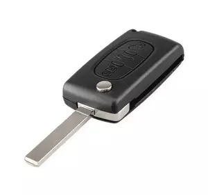 Выкидной ключ, корпус под чип, 3кн DKT0269, Peugeot, ниша CE0536, VA2