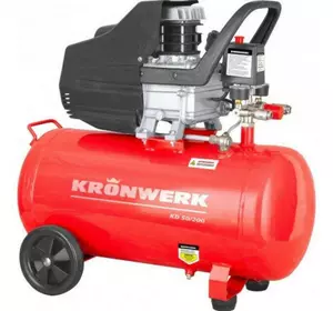 Масляный компрессор KRONWERK KD 50/200 : 1.5 кВт, 198 л/мин, 50 л 58043