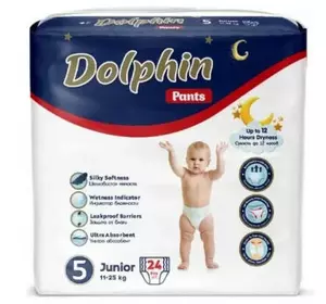 Подгузники Dolphin Dolphin 5 junior 11-25 кг 24 шт (8680131207244)