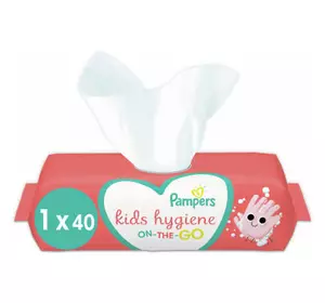 Детские влажные салфетки Pampers Kids Hygiene On-the-go 40 шт. (8006540222089)