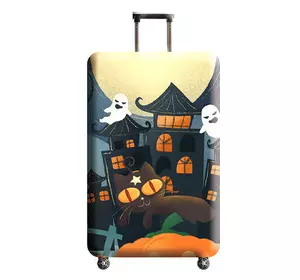 Чехол для дорожного чемодана на чемодан защитный 25-28&quot; L, Хэллоуин