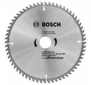 Диск пильный 210 х 30 (64Т) Bosch по алюминию (2608644391)