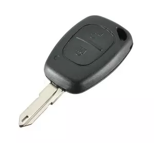 Ключ зажигания, заготовка корпус под чип, 2 кнопки для Renault Opel, NE73