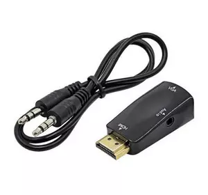 Переходник ST-Lab HDMI male (PC/laptop) - VGA F(Monitor) (U-991 black)
