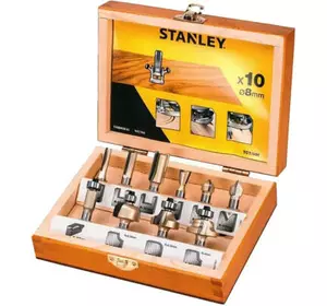 Набор фрез Stanley TCT 8 мм, 10 шт. (STA80020)