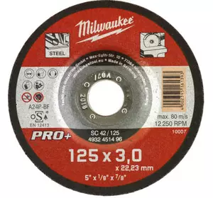Круг отрезной Milwaukee по металлу SCS 42/125х3 PRO+, 125мм (4932451496)