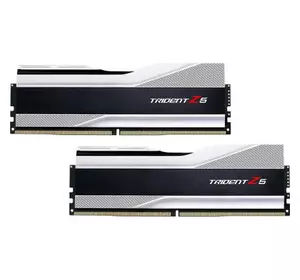 Модуль памяти для компьютера DDR5 64GB (2x32GB) 6000 MHz Trident Z5 Silver G.Skill (F5-6000J3238G32GX2-TZ5S)