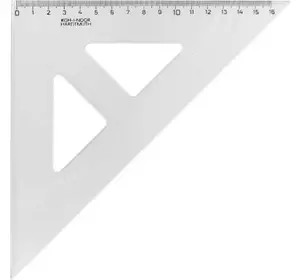 Линейка Koh-i-Noor Треугольник 45/177, бесцветный (744150)