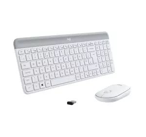 Комплект Logitech MK470 Slim Wireless UA Off-White (920-009205)