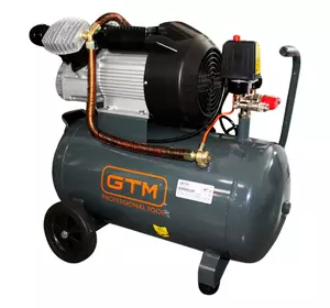 Мощный масляный воздушный поршневой компрессор GTM KAV3050 : 50 л, 2,2 кВт, 8 бар, 290 л/мин
