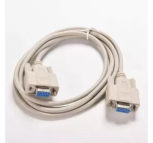 Нуль-модемный кабель RS232 DB9 COM мама-мама 1.4м