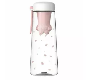 Бутылка для воды Лапа (Розовая)