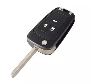 Выкидной ключ, корпус под чип, 3кн, Opel Astra 3, HU100