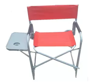 Кресло раскладное Режиссер MH-3084AS с полкою, 81х47х78 см, красное