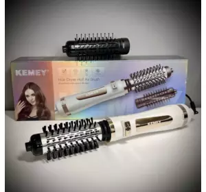 Фен-стайлер Kemey KM-8024 ∙ Щетка с вращением для сушки и укладки волос