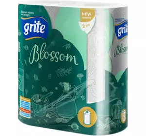 Бумажные полотенца Grite Blossom 2 слоя 2 рулона (4770023348637)