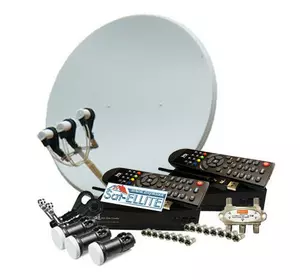 Базовый комплект для 2-х ТВ на 3 спутника - для самостоятельной установки