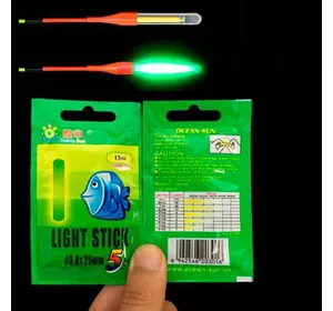 Светящиеся палочки 10шт Светлячок для поплавка ночной рыбалки 4.5х37мм