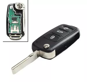 Ключ зажигания, чип ID48 5K0837202AD, 3 кнопки, для Volkswagen, Seat, Skoda