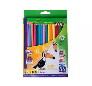 Карандаши цветные ZiBi Kids line 36 кольорів (ZB.2417)