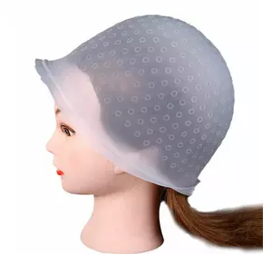 Шапка шапочка для мелирования волос с крючком многоразовая, силиконовая