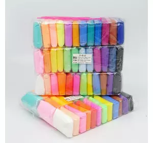 Масса для лепки самозастывающая 36 цветов набор Super Clay творческий набор