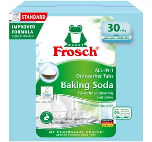 Таблетки для посудомоечных машин Frosch Сода 30 шт. (4009175191908/4009175965059)
