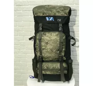 Рюкзак туристический VA T-07-9 75л, камуфляж