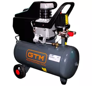 Масляный воздушный поршневой компрессор GTM KABM2024: 24 л, 1.8 кВт, 8 бар, 170 л/мин