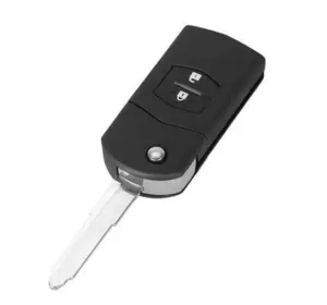 Викидний ключ, корпус під чип, 2 кн, Mazda