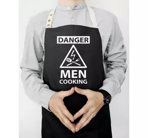 Фартук Danger men cooking (Черний)