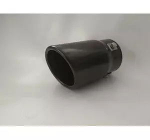 Насадка на глушник 0008A-bk d-65х110 мм неіржавка чорна