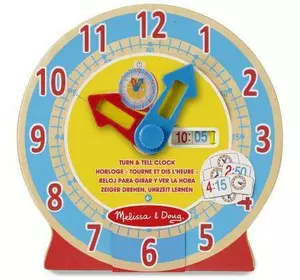 Розвивальна іграшка Melissa&Doug Дерев'яний розумний годинник (MD14284)